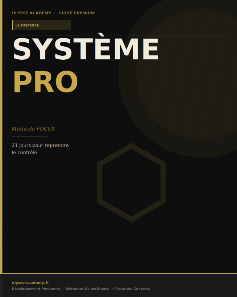 Système Pro — Reprends le contrôle de ton temps, de ton énergie et de tes priorités